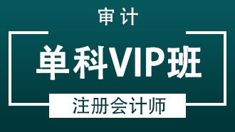 注册会计师单科VIP班【审计】